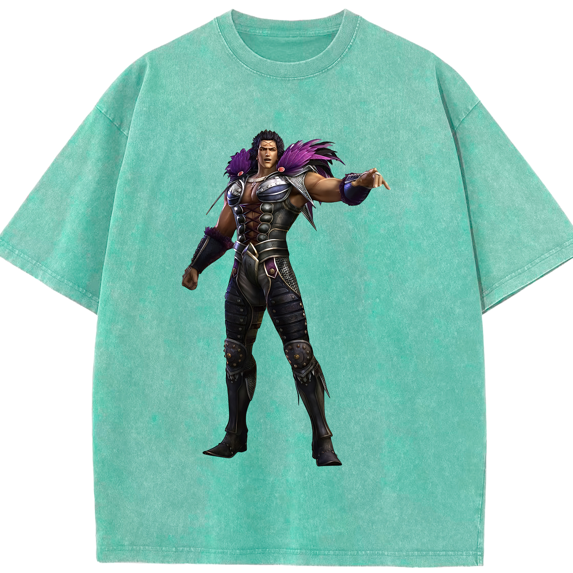 （画像用） 北斗の拳 Fist of the North Star 綿100% ヴィンテージ風 半袖Tシャツ（フロントプリント）